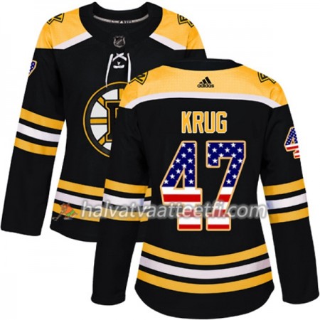 Naisten NHL Boston Bruins Pelipaita Torey Krug 47 Adidas 2017-2018 Musta USA Flag Fashion Authentic Naisten NHL Boston Bruins Pelipaita Torey Krug 47 Adidas 2017-2018 Musta USA Flag Fashion Authentic